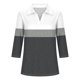 thumbnail image 4 of Camiseta de Solapa de Cuello en V de la Manga Superior de 3/4 de las Mujeres, Uso Diario Cómodo Casual, 4 of 4