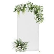 TFCFL 2*1M Wedding Arch Rectangle Flower Frame with Cloth Cover Ceremony Party Backdrop Stand Decoration
