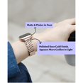 thumbnail image 5 of ZYX 7-Link Stainless Steel Band for Apple Watch, Women's Dressy Metal Bracelet with Tool, RoseGold, 38mm/40mm/41mm/42mm(series 10 11), 5 of 6