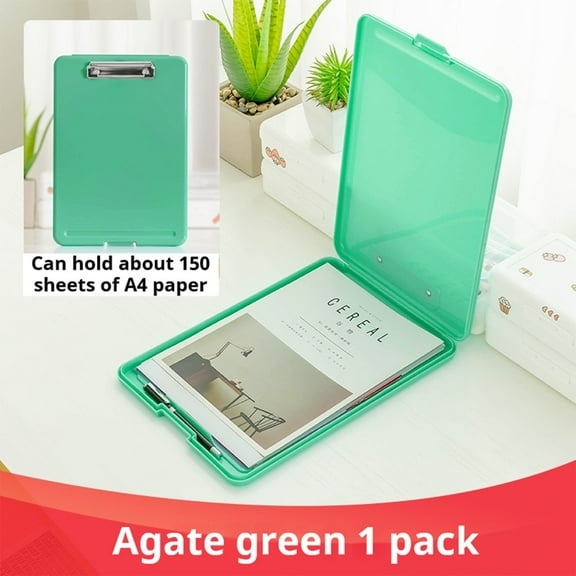 Rvasteizo File Organizer and Storage, A4 File Box File Storage File Box Multifunctional File Box Plastic Transparent Folder Storage