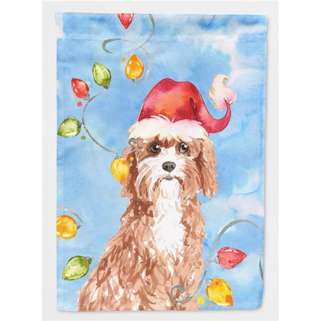 Carolines Treasures CK2476GF Christmas Lights Cavapoo Garden Size Flag