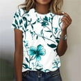 thumbnail image 2 of Otvok Womens Basic T Shirts Fashion Summer Spring Tops Short Sleeve Tees Comfy Casual Vacation Clothes, 2 of 6