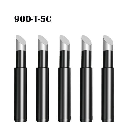 

5X 900M-T Copper Replacement Bevel Style Iron Tip -free For 936