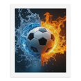 thumbnail image 5 of Paint By Numbers Kit for Adults Beginner - DIY Fire Water Soccer Ball Fusion Canvas Painting Kits for Adults, Frameless Paint By Number for Adults for Home Wall Decor 16x20 Inch, 5 of 7