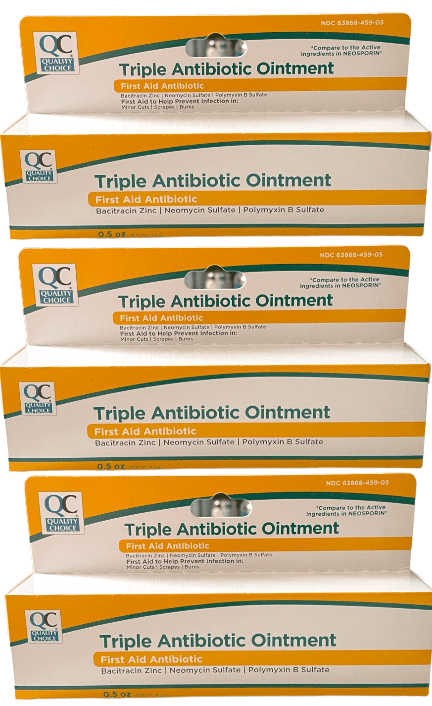 Quality Choice Triple Antibiotic Ointment First Aid Antibiotic 0.5 oz