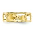 thumbnail image 5 of 10K Yellow Gold Ring Band Toe Luck, Size 6, 5 of 5