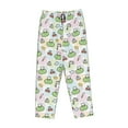 thumbnail image 6 of Uemuo Frog Wear Chef Hat Pattern Women's Wide Leg Palazzo Lounge Pants with Pockets Light Weight Loose Comfy Casual Pajama Pants-Small, 6 of 9