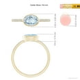 thumbnail image 5 of Angara Natural 0.6 Ct. Aquamarine with Diamond Solitaire Ring in 14K Yellow Gold for Women (Ring Size: 3), 5 of 10