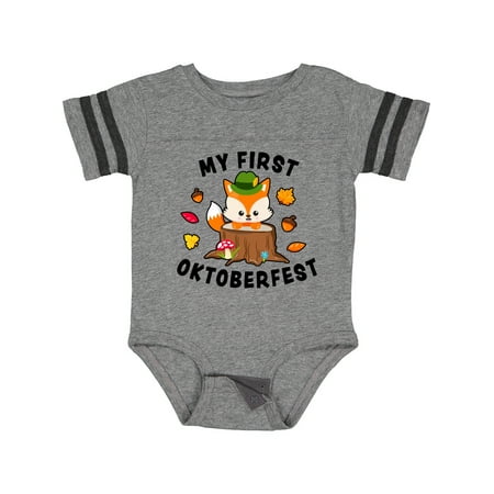 

Inktastic My First Oktoberfest with Fox Gift Baby Boy or Baby Girl Bodysuit