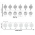 thumbnail image 4 of 5 Strips 30 Pots Empty Paint Strips Paint Cup Pots, 10Ml/ 0.35Oz Mini Paint Pot Strips Clear Plastic Plastic, 4 of 6