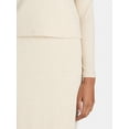 thumbnail image 4 of Time and Tru Women's Mock Neck Top and Midi Skirt Set, 2-Piece, Sizes XS-XXXL, 4 of 4