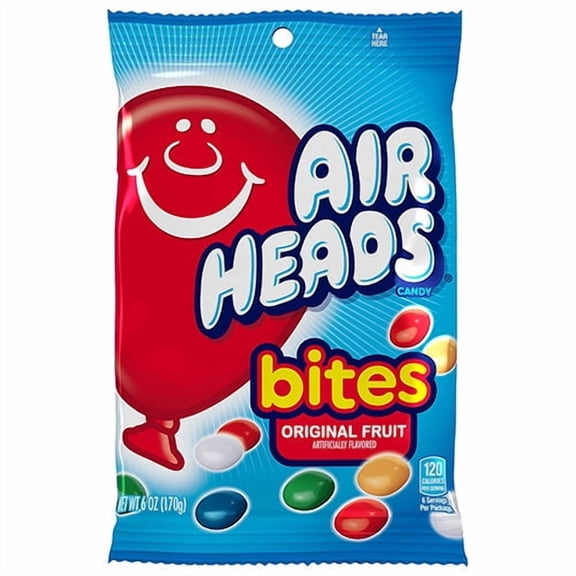 Airheads Bites Fruit Flavored Chewy Candy, 6 Oz.