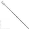 thumbnail image 4 of White Sterling Silver bracelet Snake chain 18 in 1.25 mm, 4 of 5