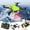 Green, variant on Drone With 4K HD FPV Camera RC Helicopters Flying Toys WiFi FPV 1080P HD Dual Foldable RC Quadcopter Altitude Hold Auto Return Foldable RC Quadcopter