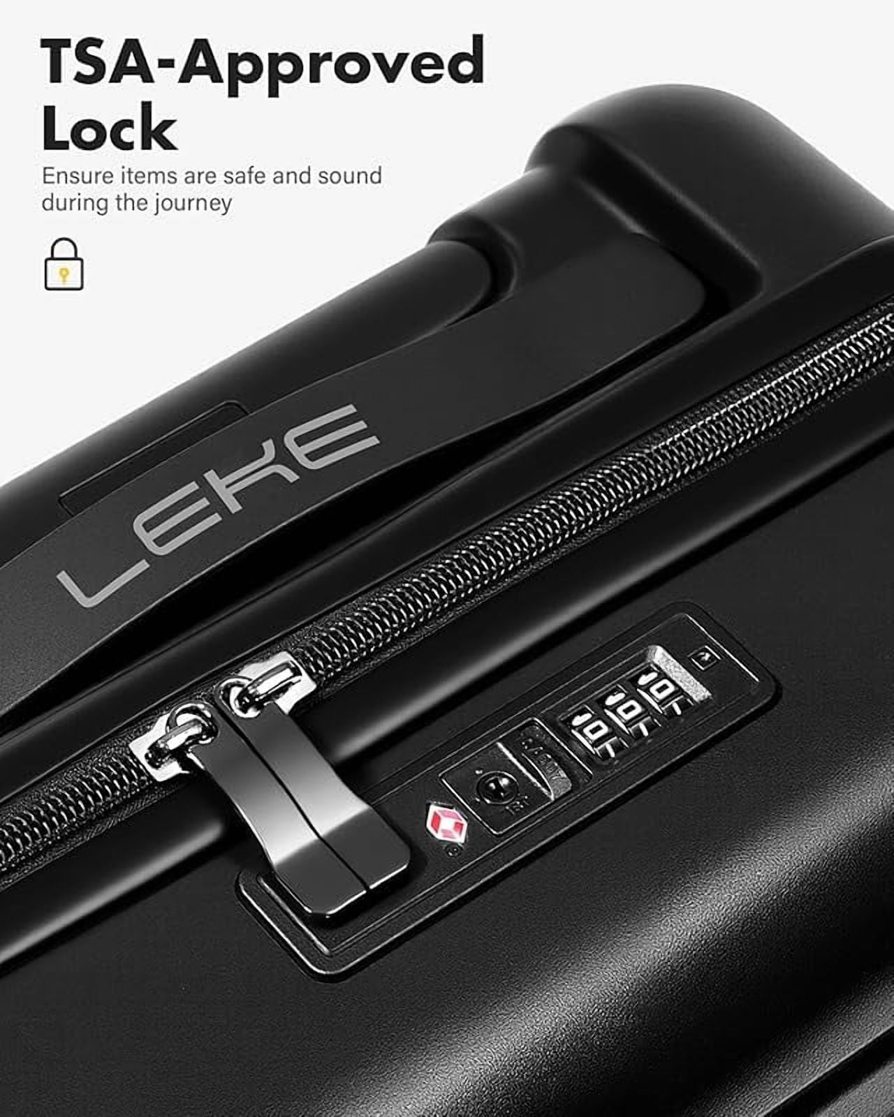 16 Inch Carry On Luggage Airline Approved, Hard Shell Suitcase with TSA Lock, Lightweight Spinner Wheels Durable ABS Compact Carry-On for Travel Weekend Trips Men Women