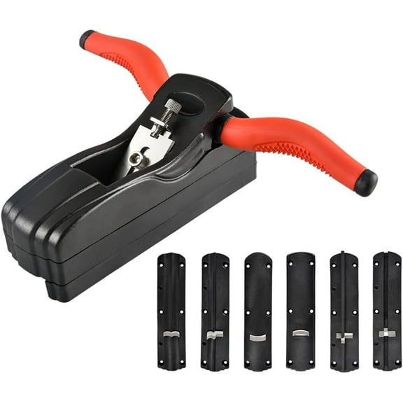 Hand Planer for Woodworking-Wood Chamfer Plane Edge Corner Flattening Tool Bird Shap-Chamfering Bevel Planer DIY Edge Banding Trimmer W/ 6 Blades