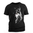 thumbnail image 2 of Wolf Graphic T-Shirt for Men, Cool Wolf Head Animal Print Tee, Alpha Wolf Design Shirt, Nature Wildlife Graphic Tee Gift for Him, 2 of 3