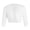 White, variant on Women's 3/4 Sleeve Cardigan Classic Open Front Short Shrug Bolero Cropped Jackets Summer Clothes