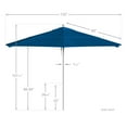 thumbnail image 5 of California Umbrella Venture 11' White Market Umbrella in Blue, 5 of 5