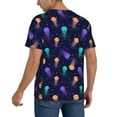 thumbnail image 2 of Hirioo Sea Jellyfish for Men's Baseball T-shirt Shirts Short Sleeve Casual Summer Button Stretch T Shirts,Size S-4XL-Medium, 2 of 7