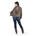 thumbnail image 3 of Chamarra estilo biker Roman Fashion /Juvenil, 7409 (Cafe) cafe G, 3 of 6