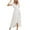 White, variant on QUYUON Wrap Dresses for Women 2023 Wedding Guest Maxi Dress Elastic Waist Flounce V-Neck Short Sleeve Long Dress with Belt Ruffled Pleated A-Line Evening Party Formal Dress Style D-1573 Blue L