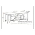 thumbnail image 6 of Maklaine Solid Wood Russet Brown TV Media Stand Rectangular 72" Assembly Required, 6 of 11