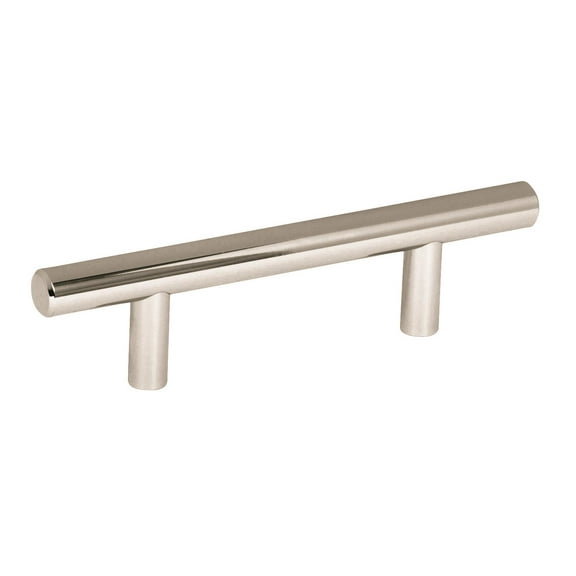 Bar Pulls 3 in (76 mm) Center-to-Center Polished Nickel Cabinet Pull