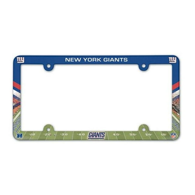 New York Giants License Plate Frame Plastic Full Color Style