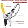 thumbnail image 3 of Tijeras De Podar De Jardin De 20.5 Cm, ​​​​Tijeras De Podar De Jardinería con Mango De Goma para Cortar Tallos Y Ramas - 20 Mm, Amarillo, 3 of 5