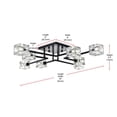 thumbnail image 4 of Living District Lyra 8-Light Metal & Glass Flush Mount in Black/Clear, 4 of 10