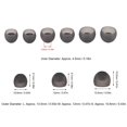 thumbnail image 2 of 36pcs Silicone Earbud Tips Soft Lightweight Replacement Earplugs for Inner Hole From 4.5mm‑6.0mm Earphones, 2 of 4