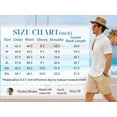 thumbnail image 4 of COOFANDY Mens Casual Untucked Shirts Short Sleeve Summer Beach Wedding Shirts for Men, 4 of 6