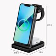 thumbnail image 3 of TIMIFIS Wireless Charging Station 3 In 1 Charging Station For Multiple Devices 15W Wireless Charger Stand IOS & Android -, 3 of 7