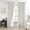 Natural(blackout Liner)-40"W x 84"L (Pack of 2), variant on Dusty Blue 40"W x 84"L (Pack of 2) Pinch Pleated Full Blackout Window Curtains