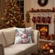thumbnail image 5 of Fundas de almohada navideñas de 45 x 45 cm, decorativas, de tela suave y con cremallera oculta para decoración del hogar., 5 of 6