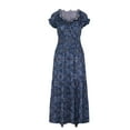 thumbnail image 4 of Kcavykas Robes pour Femmes, Cadeaux de Fête des Mères, Mode Grande Taille Robe Décontractée à Manches Courtes Imprimée Florale Col en V, 4 of 8