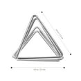 thumbnail image 2 of Clips triangulares para notas de 20 piezas, soporte para tarjetas de mesa, soportes metálicos para notas, Clips para fotos de esc HOMEMAXS 15815243-MX, 2 of 6