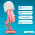 thumbnail image 2 of Micrófono Pop Filter ZealSound Blue Yeti con parabrisas blanco, 2 of 7