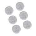 thumbnail image 2 of Almohadillas de reemplazo 6x para limpieza de ventanas Robot Ventana Aspiradora de aspirador Pad, reutilización de microfibra redonda para puerta para Textura lujosa, 2 of 8