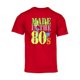 thumbnail image 1 of Generación X hecha en la camiseta de neón de los 80 - Rojo - 4X-Large Gravity Trading Camiseta de manga corta, 1 of 1