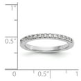 thumbnail image 7 of 14K White Gold Ring Band Wedding Diamond, Lab Grown Round, Size 5, 7 of 7