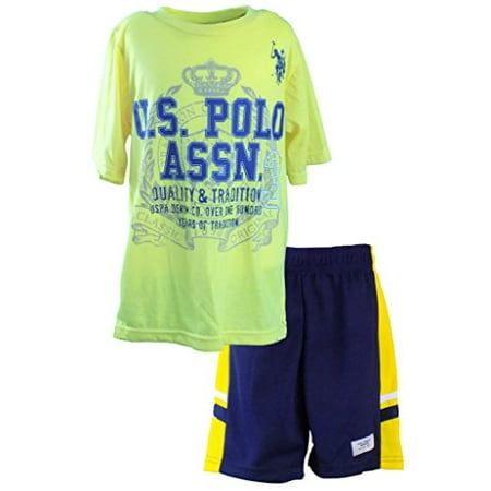 U.S. Polo Assn. Big Boys' Jersey T-Shirt and Mesh Short, 4