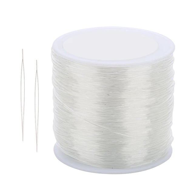 String for Bracelets, Elastic String Jewelry , Big Eye Beading Designed with Large the Middle to Fit All Sizes Thread 1.5mm 55m