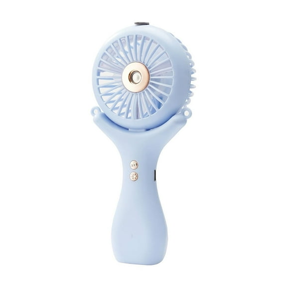 Lksixu Mini Misting Fan, Personal Spray Water Mist Fan, Neck Hanging Fan with Lanyard, USB Rechargeable Foldable Desktop Fan 3 Speed Quiet Strong Airflow Cooling Fan for Office Bedroom Travel