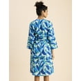 thumbnail image 4 of Moomaya Long Sleeve V Neck Wrap Printed Dress - Women's Stylish Wrap Dress, 4 of 9