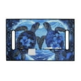 thumbnail image 2 of Renewold Golf Cart Seat Cover Comfortable Golf Cart Seat Towel Blanket with Front Pockets Suitable for 2 Person Club Car Seats, 52 x 32 Inches, Sea Turtle Hibiscus Blue, 2 of 7