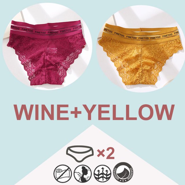 2 Unids/Set Bragas De Cintura Alta Para Mujer Ropa Interior De Encaje Sexy Pantys De Malla Lencería Floral Femenina Sin Costuras L-XLpangjing