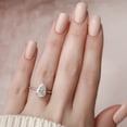 thumbnail image 6 of Silvago Jewel 2 Ct VVS1/D Pear Cut Lab Created Simulated Diamond Ring - 14K White Gold Plated Ring - Solo Stone Wedding Diamond Ring for Women's - Engagement Solo Stone Prong Set Rings for Her, 6 of 9