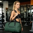 thumbnail image 5 of CSStudio Lightweight Foldable Gym Duffle Bag with Separate Shoe Compartment Water Bottle Pocket Detachable Strap for Travel Sports Weekend Trip, 5 of 7